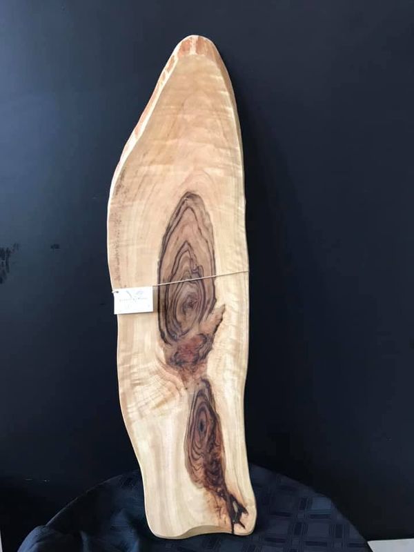 Tall oval sheoak board with strong figure