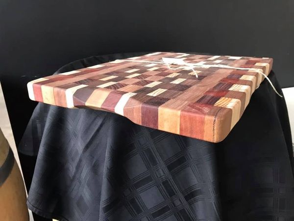 Colourful end-grain block